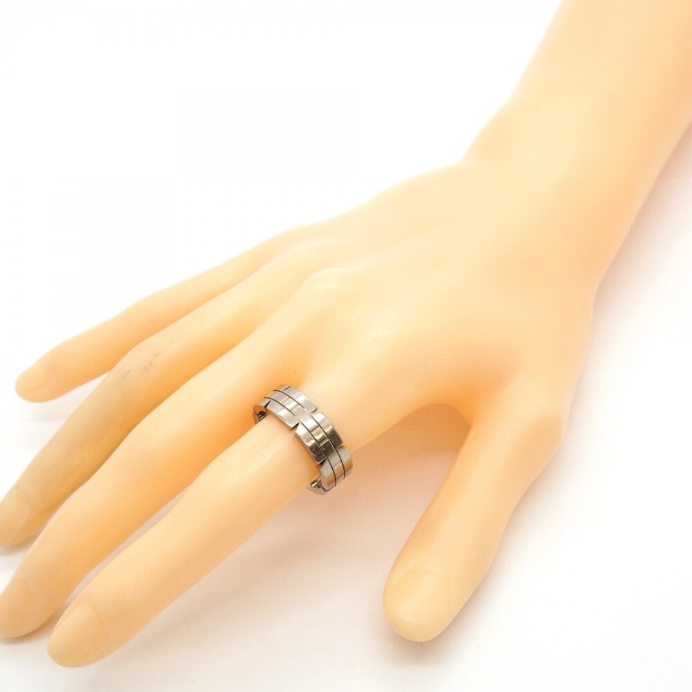Cartier Tank Française Ring, 18K White Gold, Size 60, Men's - Picture 6 of 8